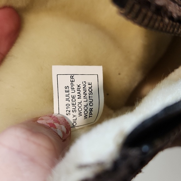 NWT BooRoo Jules suede and wool lined ankle buckle boots dark brown size 9 - Picture 12 of 12